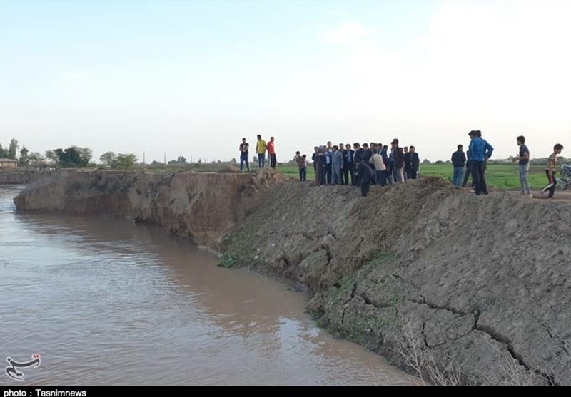 سیل‌بندها و جداره‌ رودخانه‌های خوزستان؛ نگرانی مردم از وقوع سیل