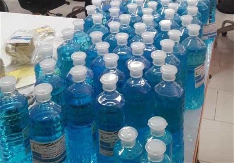 تولید روزانه 30 هزار بطری محلول ضدعفونی کننده توسط سپاه