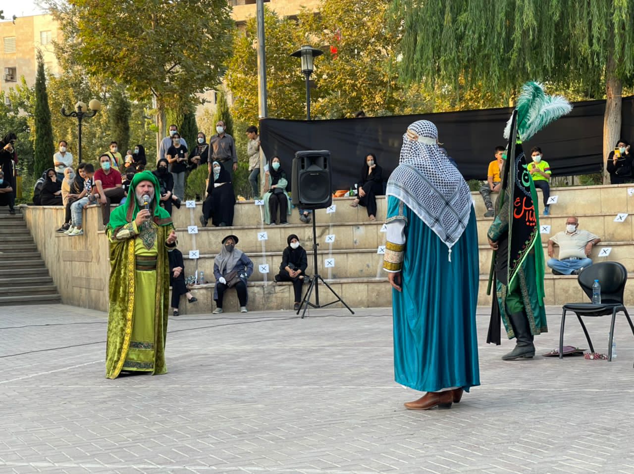 بر‌گزار‌ی مراسم سنتی تعزیه در پارک ایران کرج