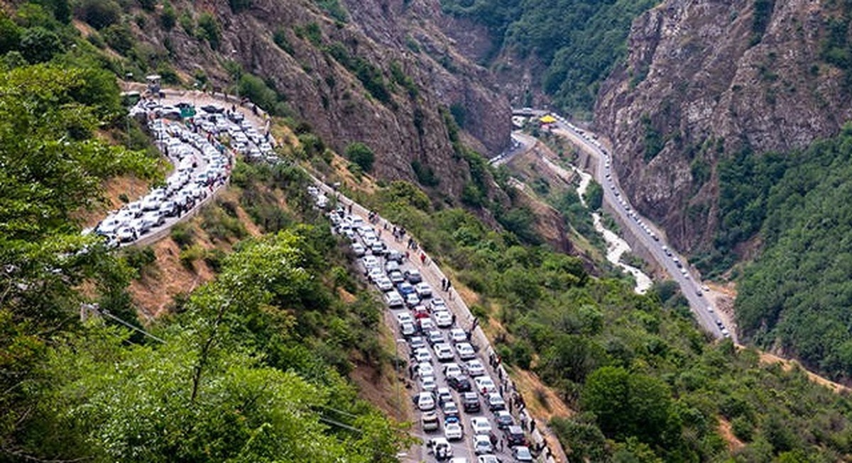 ترافیک سنگین جاده کرج – چالوس را یکطرفه کرد