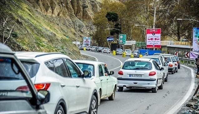 اجرای محدودیت ترافیکی در جاده کرج – چالوس و آزادراه تهران – شمال