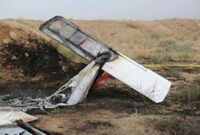 ۲ فوتی بر اثر سقوط هواپیمای آموزشی در کرج