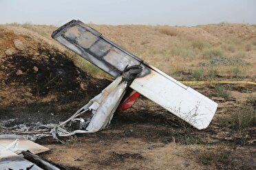 ۲ فوتی بر اثر سقوط هواپیمای آموزشی در کرج