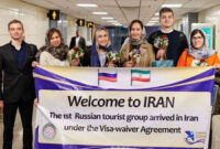 ورود نخستین گروه گردشگران روسی به ایران بعد از لغو روادید