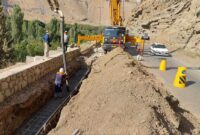 آغاز عملیات زیرسازی احداث گالری در محور کرج- چالوس
