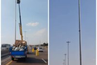 چراغ‌های آزاد راه تهران کرج کم مصرف شدند